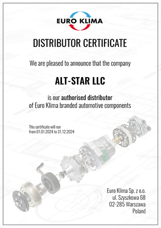 Сертификат EURO KLIMA