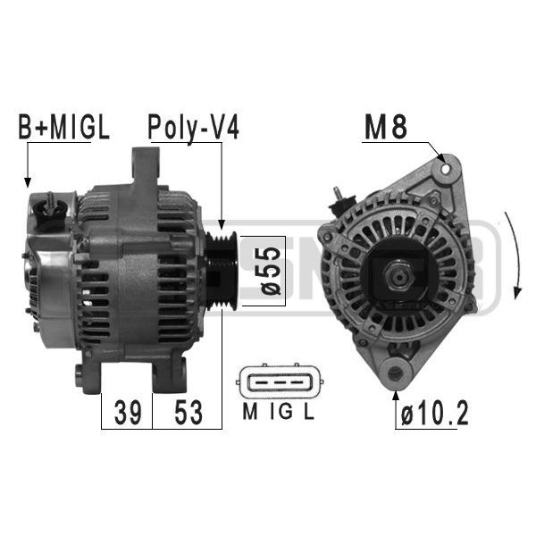 Alternatore Valeo 7788223 150 Ah BMW Serie 3 320 D//TD e Serie 5 525 TD e TDS