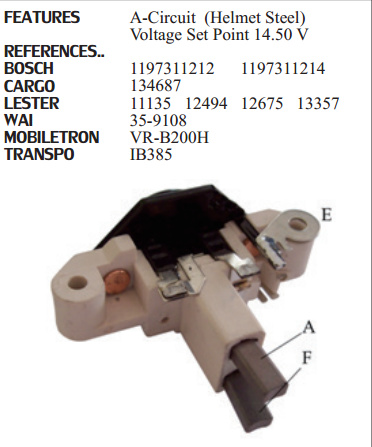 Регулятор напряжения 134687 CARGO . купить, ремонт, запчасти